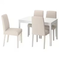 IKEA EKEDALEN/BERGMUND Stôl 4 stoličky Hallarp