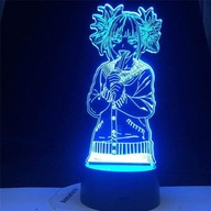 Lampka nocna 3D Anime dla dzieci TOGA HIMIKO LAMPA LED Anime My Hero Academia