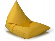 150X100 Žltý taburet do obývacej izby veľký vankúš sako