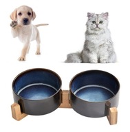 Miska pre psa/mačka dvojitá keramická na stojane
