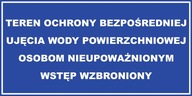 Teren Ochrony Bezpośredniej Ujęcia Wody Pow 80x40