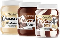 OstroVit Creametto 350 g Krém bez pridaného cukru Čokoláda + Biela č. + Duo