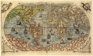 Obraz na plátne stará mapa sveta 60x40 veľa vz.4