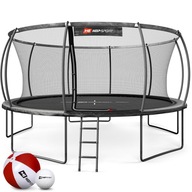 Trampolina 16ft ogrodowa duża dla dzieci 488cm z siatką wewnętrzną +gratisy