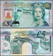 Gibraltar - 5 funtów 2000 * P29 * Elżbieta II * milenium