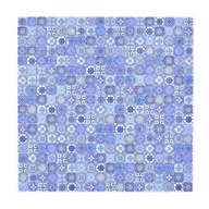 Mozaika-plast: AL 9624, kocka, modrá, mat