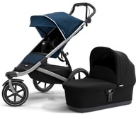 Wózek biegowy 2w1 THULE URBAN GLIDE 2 TERENOWY Majolica Blue + GONDOLA