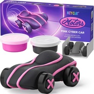 Hey Clay Plastová hmota Motors Cyber Auto Pink Set 20902