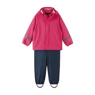 Komplet przeciwdeszczowy dziecięcy Reima Tihku kurtka+spodnie różowa 110