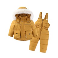 Ciepłe Ubranie Dla Dzieci Na Zimę Z Grubą Podszewką I Futrzanym Kołnierzem