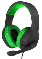Słuchawki przewodowe z mikrofonem Genesis Argon 200 - zielony