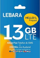 karta SIM Lebara na start Hello! L 19,99 Euro