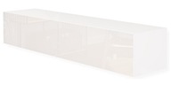 Moderná RTV skrinka - biela vysoký lesk 180 cm