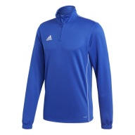 Férfi adidas Core 18 edzőfelső, kék, CV3998 , XS-es MÉRET
