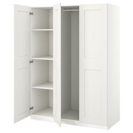 IKEA PAX GRIMO Kombinacja szafy biały 150x60x201cm
