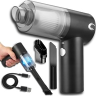 AKKUMULÁTOROS KÉZI AUTÓPORSZÍVÓ KICSI 120W USB 2IN1 LED