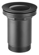 Vypúšťací ventil s prepadom, G5/4, čierny S283-BL-B