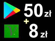 Karta Google Play 50zł Kod Prepaid Klucz Android