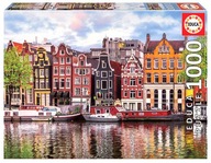 Puzzle Tancujúce domy 1000 dielikov / Amsterdam /Educa