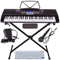 DUŻY Keyboard Pianino Organy + STATYW 61K MK-2106
