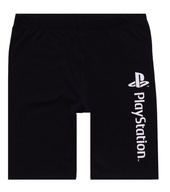 GEORGE krótkie legginsy getry black Playstation 146-152