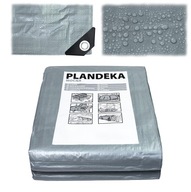 PLANDEKA 8x12 Wzmacniana Srebrna Gruba 12x8m MOCNA Okryciowa UV+