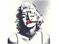 50x50cm Nástenné hodiny Portrét Marilyn Monroe dekor