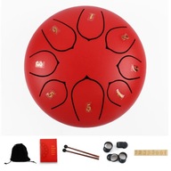 1x Steel Tongue Drum Set 6 Inch 8 Tune Handpan Drum Pad Tank Percussion