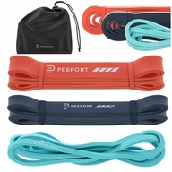 Zestaw 3 Gumy Oporowe do Ćwiczeń POWER BAND Treningowe Fitness PESPORT+Etui