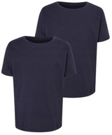 GEORGE granatowe t-shirty koszulki 2 pak 146 - 152