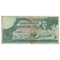 Banknot, Kambodża, 1000 Riels, Undated (1973), KM: