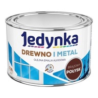 JEDYNKA na drevo a kov 0,36L HNEDÁ LESK