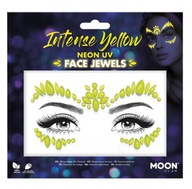 Nálepky na tvár Kryštáliky Makeup Neon UV Yellow
