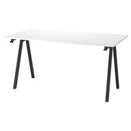 IKEA TROTTEN Písací stôl biely/antracit, 160x80 cm