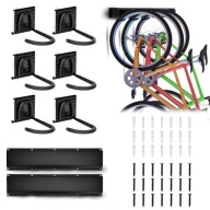 НАСТІННА СТІЙКА ДЛЯ ВЕЛОСИПЕДІВ НА 6 ВЕЛОСИПЕДІВ МІЦНІ НАДМІЦНІ ГАЧКИ 30 КГ