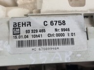Unite commande clima Bouches buses OE 93329465 OPEL MERIVA A 04r