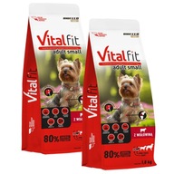 BIOFEED VITALFIT Suché krmivo pre psov mini malých plemien - s hovädzím 1,8kg x2