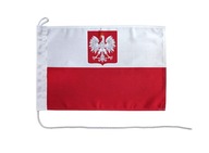 Flaga Polski Godło BANDERA na jacht 20x30 cm Bandera jachtowa żeglarska