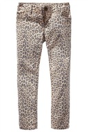 next spodnie skinny leopard z paskiem 9 lat 134 cm