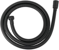 Ferro Steel Black wąż prysznicowy 150 cm czarny