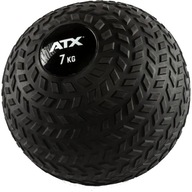 Piłka power slam ball 7kg lekarska ATX 25 cm czarny guma