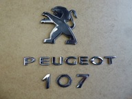 logo znaczek emblemat klapy tył PEUGEOT 107