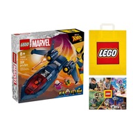 LEGO MARVEL č. 76281 - Lietadlo X-men +Taška +Katalóg LEGO 2024