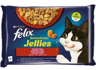 Karma Felix Sensations wołowina, kurczak 4x85g