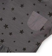 Šaty Minoti sivé s hviezdičkami super 8
