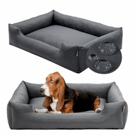 PELECH pre psa 100/75 cm XXL pohodlná sedačka, pohovka, vodeodolný GRAFIT