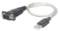 Konwerter Adapter USB-RS232/COM/DB9 M/M kabel 45cm