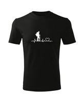Koszulka T-shirt dziecięca M413 TREKKING TURYSTY czarna rozm 110
