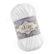Alize Velluto 55 Fehér (100gr/68mt)