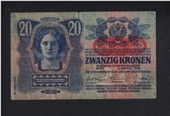 BANKOVKA AUSTRIA, Rakúsko – Maďarsko – 20 korún – rok 1913